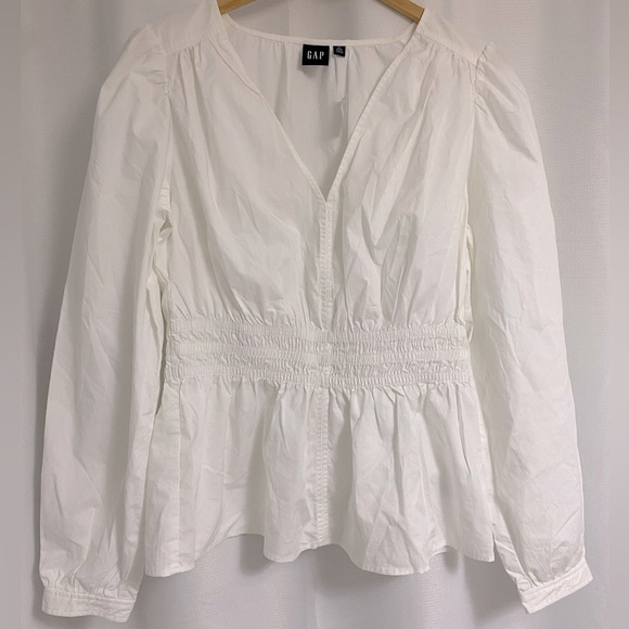 Puff Sleeve Peplum Top - Picture 11 of 13